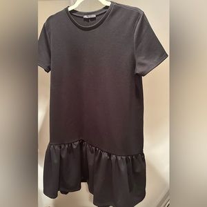 Zara casual black drop-waist dress